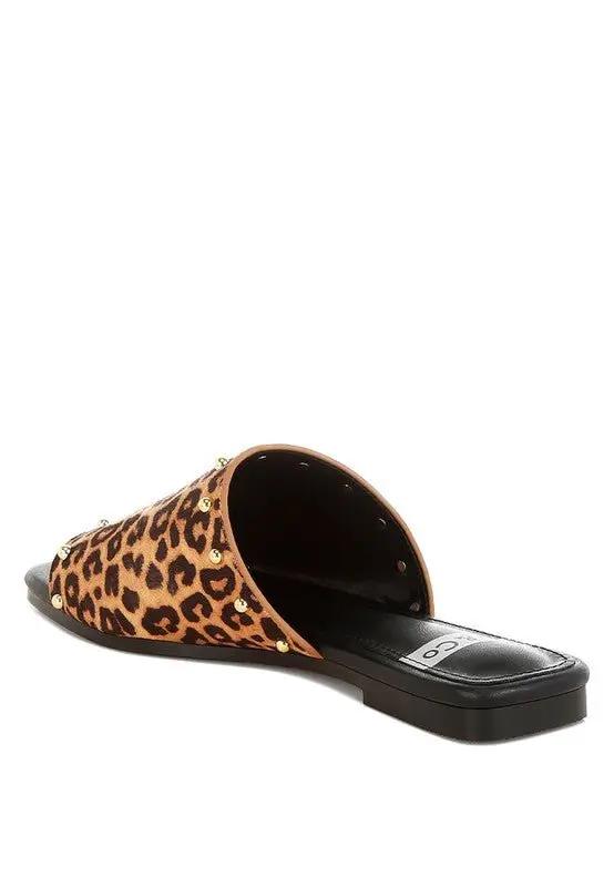 Hilsa Leopard Print Slip-On Flats for Stylish Comfort - Love Salve